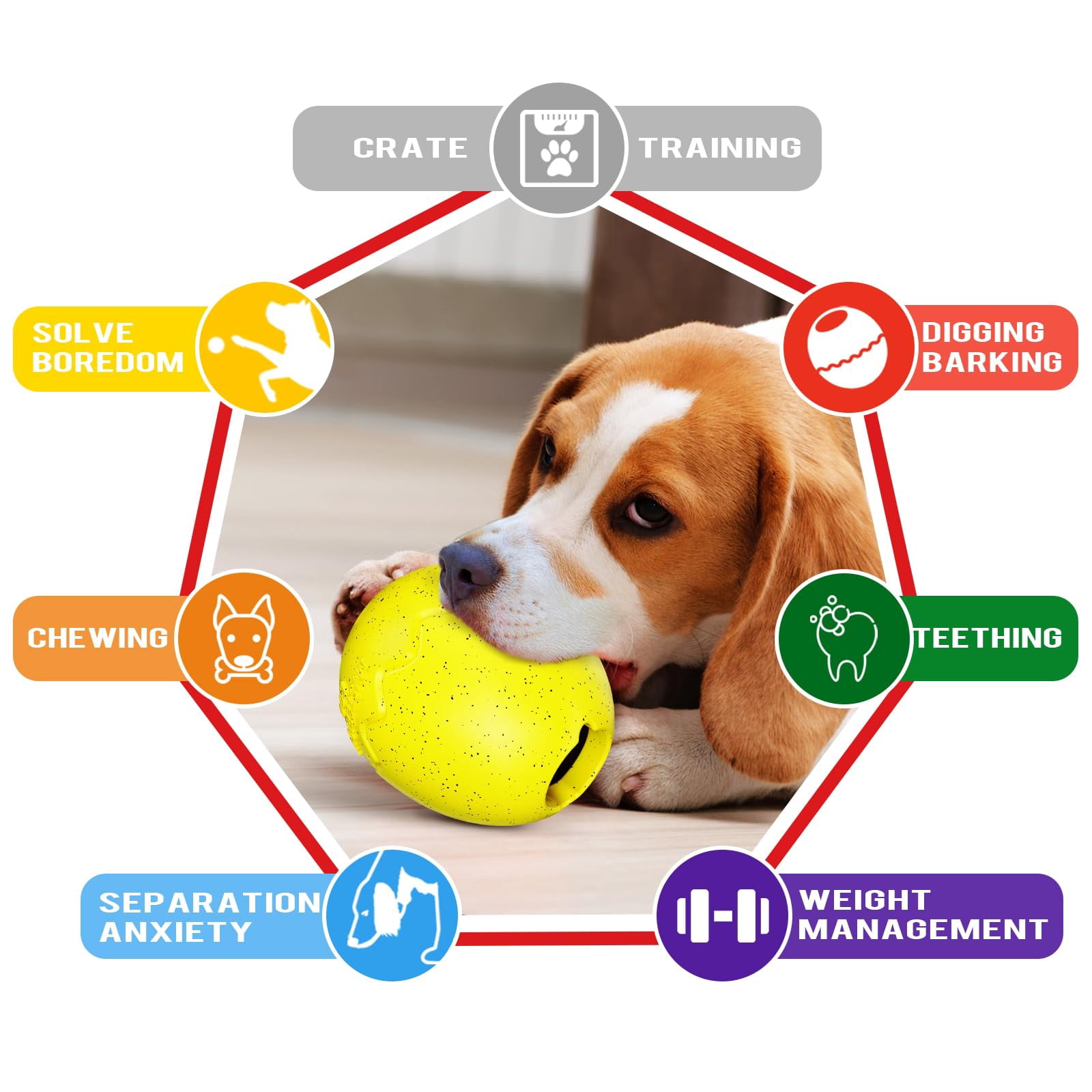 Dog Chew Toys for Aggressive-Chewers - Indestructible Dog Toy for Aggressive Chewer,Tough Chew Toys for Dogs (Rubber red Shoe)