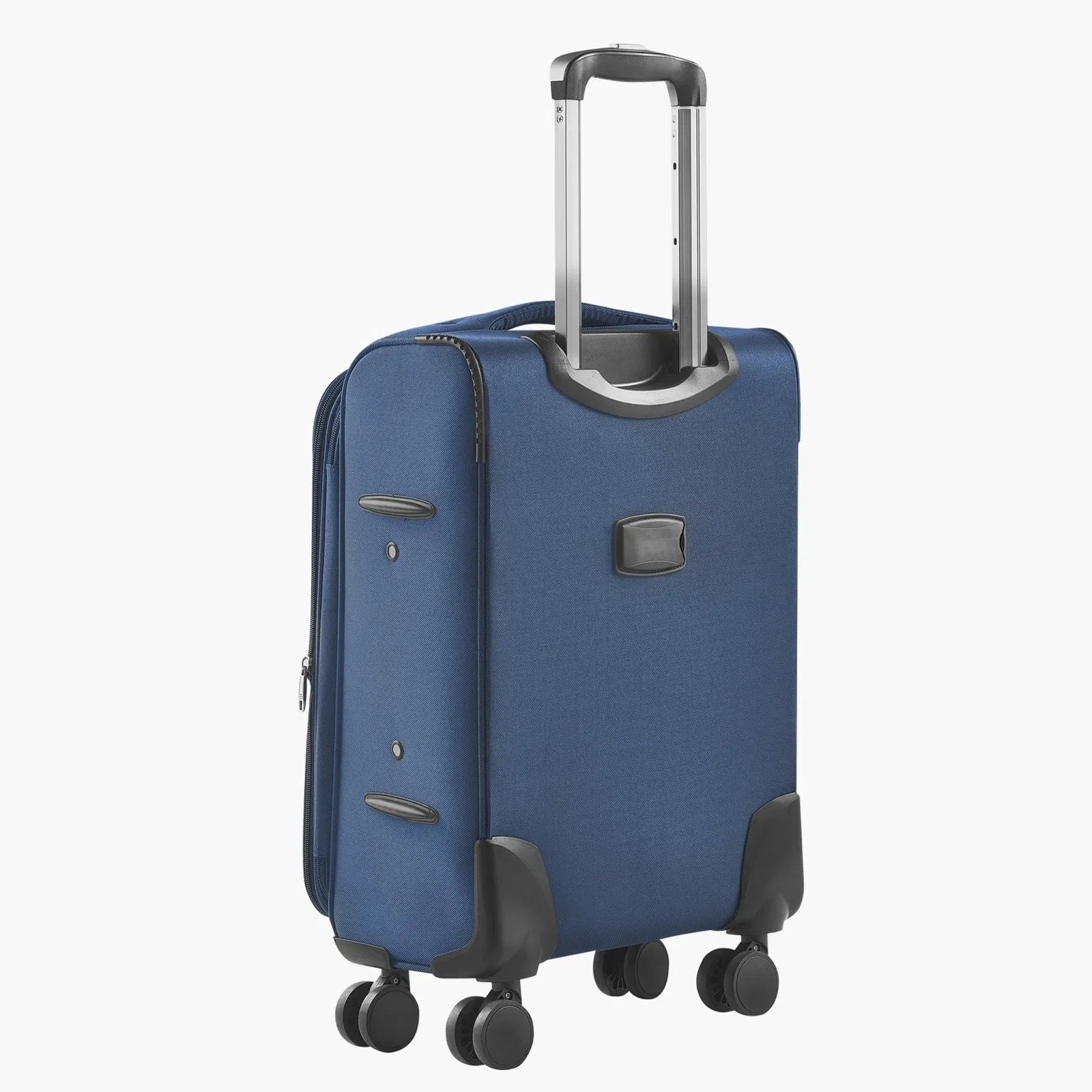 Password suitcase, soft-sided expandable luggage, 20 inches, twill Oxford fabric, with swivel wheels, lightweight, durable, wear-resistant, blue