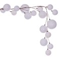 thumbnail image 3 of Vickerman 10' White Assorted Finish Branch Ball Ornament Garland., 3 of 4