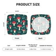 thumbnail image 6 of Easygdp Amanita Mushroom Square Chair Cushion Cover Stretch Chair Seat Covers Removable Washable for Hotel, Bedroom, Office, 6 of 9