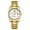 Gold Shell White Surface, variant on Men's Watch New Model Quartz Watch with Calendar Steel Band Fashion Trendy Business Waterproof Quartz Men's Wristwatch