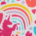 thumbnail image 3 of Mainstays Printed Beach Towel, 28x60, Pink Unicorn, 3 of 5