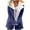 Dark Blue, variant on gbyLJF Womens Fleece-lined Jackets Solid Color Lapel Long Sleeve Zip Up Coats Winter Casual Warm Outwear Coats with Pockets