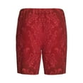 thumbnail image 4 of Rocae Vintage Burgundy for Men's Soft Sleep Pajama Shorts, Waistband and Pockets, 4 of 9