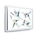 thumbnail image 3 of Designart 'Asian Crane Bird Impression II' Traditional Framed Canvas Wall Art Print, 3 of 5