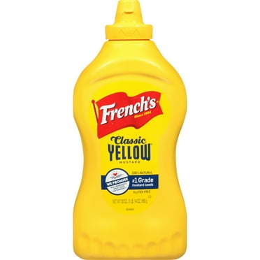 French's No Artificial Flavors Gluten Free Classic Yellow Mustard Squeeze Bottle, 30 oz Bottle
