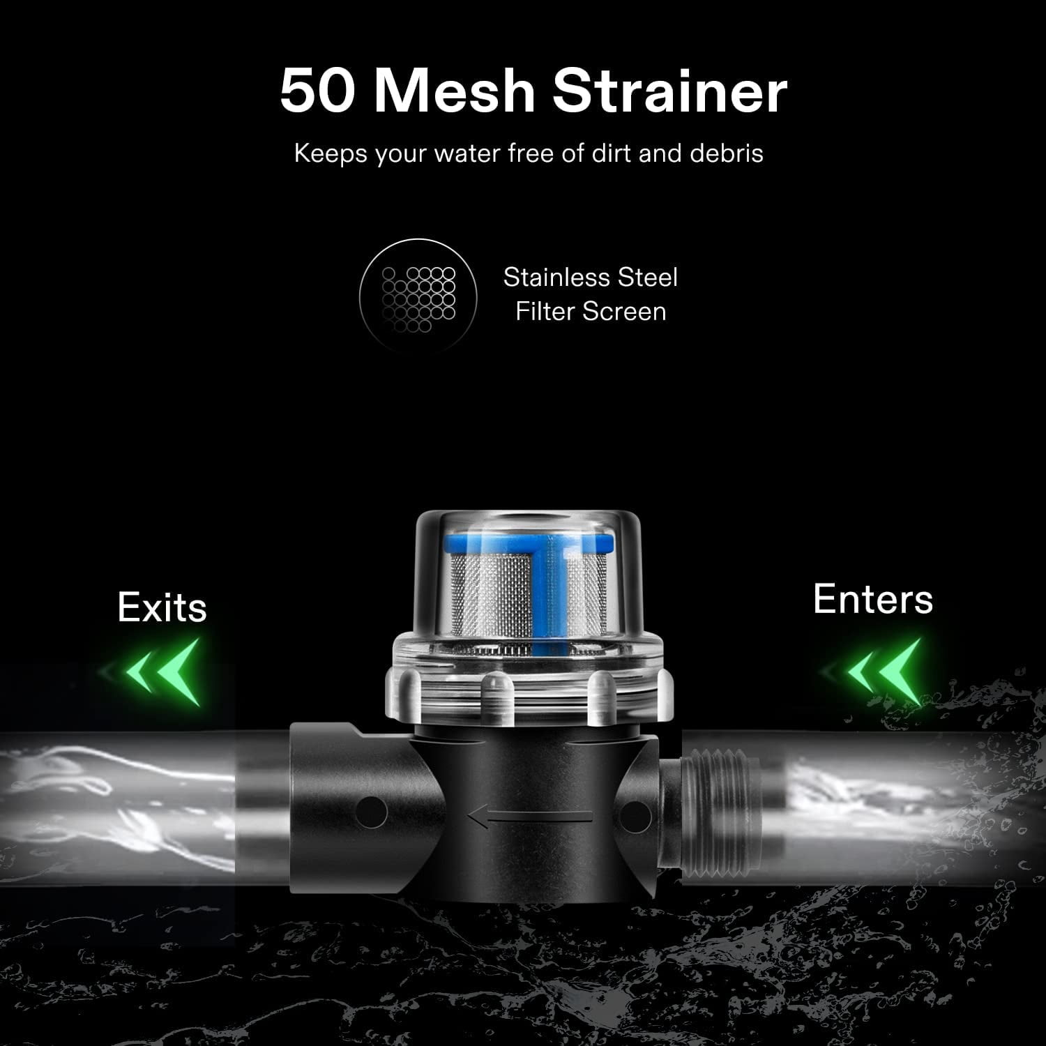 VIVOGROW Water Pressure Pump, 115VAC 4 GPM 45 PSI Diaphragm Water Pump/Strainer for Bathrooms, Kitchens, RVs, and Yachts (Fixable)