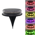 thumbnail image 3 of Lámpara de suelo con energía solar, impermeable, para jardín, camino, terraza, luces con 8 LED, lámpara solar para el patio de la casa, camino de acceso, césped, 3 of 5