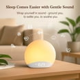 thumbnail image 3 of Sound Machine Sunrise Alarm Clock with Night Light, 26 Nature Inspired Sleep Sounds, 0-100% Dimmable Clock, Sunrise Lamp, Wake Up Light, Brown/Pink/White Noise Machine for Babys, Adults, Kids, 3 of 6