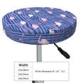 thumbnail image 4 of Honeii Flamingo Bar Stool Covers – Perfect Fit for 12" to 14" Round Stools, Crease-Resistant, Stretchy, Washable & Dustproof Seat Slipcovers-12 inch, 4 of 7