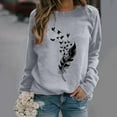 thumbnail image 2 of AOOCHASLIY Hoodies for Women Winter Casual Long Sleeve Tops Print Sweatshirt Blouse, 2 of 3