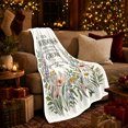 thumbnail image 3 of Botanical Wildflower Butterfly Thank You, Cozy Friendship Quote Scene, Warm Flannel Blanket for Living Room and Reading Nook, Art Lovers Friendship Gift, Artistic Home Decor, 3 of 9