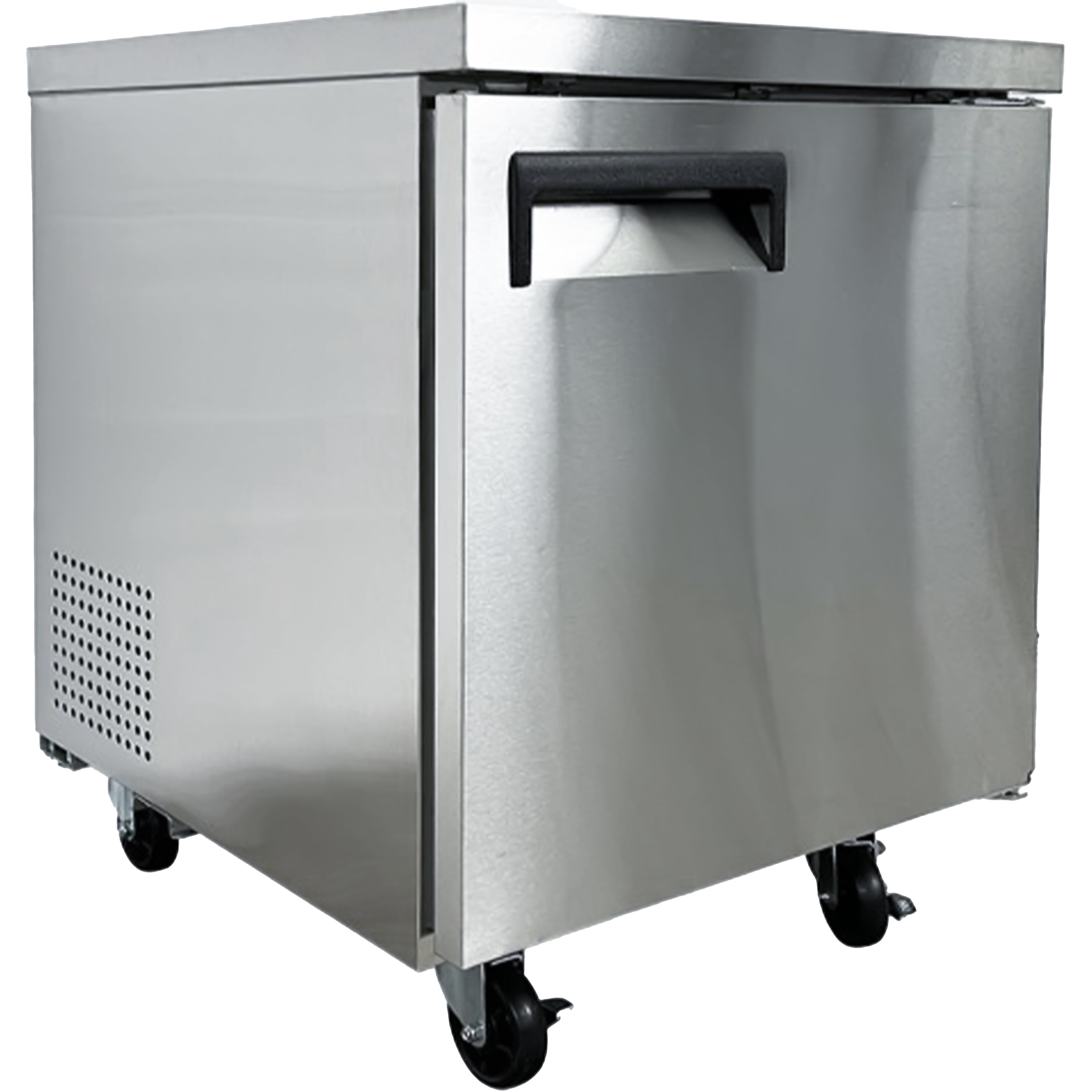 NSF 27 in. Undercounter Refrigerator 6.5 Cu.Ft. Commercial Refrigerator in Stainless Steel, Worktop Single Door Cooler