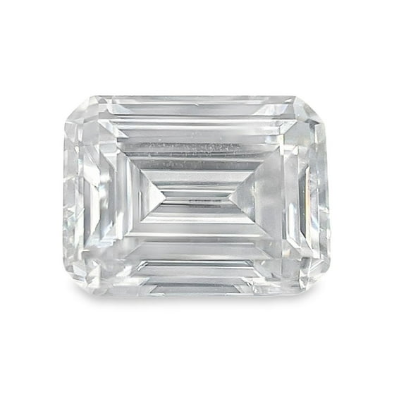 Certified Real 2.25 Carat Moissanite Emerald Shape Step Cut 9x7 mm Loose Gemstone April Birthstone