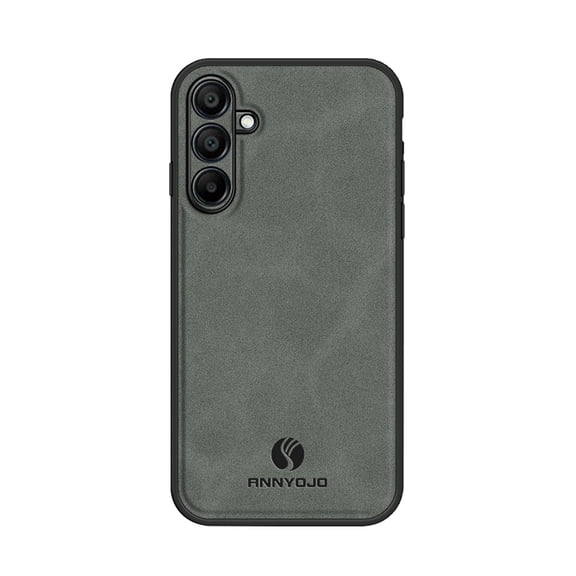 TECH CIRCLE for Samsung Galaxy A16 5G Shockproof Leather Magnetic Case slim Matte 2 in 1 Drop-Proof PC TPU Cover Full Camera Protection Built-in Car Magnetic Mount,Gray