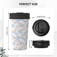 thumbnail image 3 of Logiee Orchids Flowers Print Stainless Steel Coffee Tumbler, Travel Coffee Mug, Insulated Coffee Mug with Lid, Spill Proof Coffee Cup, Portable Thermal Mug, 3 of 8