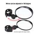 thumbnail image 3 of Bike Rear Mirror Bicycle Cycling Rear View Mirrors Adjustable Rotatable Handlebar Mounted Plastic Mirror For Mountain Road Bike, 3 of 8