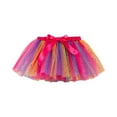 thumbnail image 4 of Baby Skirts for Girls Layered Ballets Tulles Tutus for Toddle Girls, Kids Princess Sequin Skirts, Dress up with Colorful Hair Bows, Summer Girl Mesh Puffy Skirt Skirt Kids 2-4Y, 4 of 8