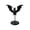 typeA, variant on Halloween Bat Shaped Metal Candle Holder Minimal Black Tabletop Candlestick Figurine Soft Fall Seasonal Decor Lamp Stand for Fireplace Mantel Living Room Coffee Table Holiday Display