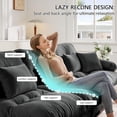 thumbnail image 5 of POVANLI 133.8" Sectional Sofa, 3 Seater Sectional Fluffy Couch with 2 Ottomans,Deep Seat Sofas for Living Home, 5 of 8
