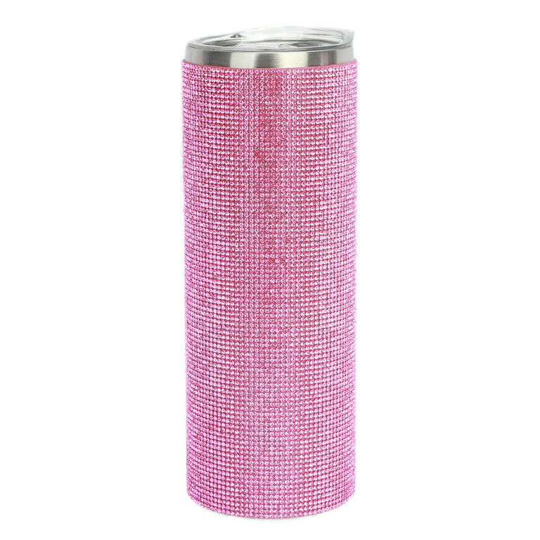 Paris Hilton Diamond Bling Water Tumbler With Lid And Straw, Vacuum  Insulated Stainless Steel, Bedazzled With Over 3700 Rhinestones,  16.9-Ounce