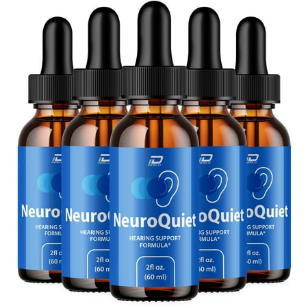 Neuro Quiet Healthy Ear Support Supplement – NeuroQuiet Capsules Ear Ringing Relief, Quiet Neuro for Hearing Support, 5 Pack, 5 Month Supply