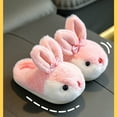 thumbnail image 5 of XIMIN Kid Girl Boy Cute Bunny Warm Winter Slippers Interesting Comfortable Furry Slippers Soft Plush Winter Season Keep Warm Home Slippers, 5 of 9