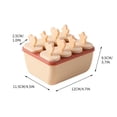 thumbnail image 1 of TIMIFIS Ice Cream Mould Creative Large Capacity 8 Popsicles Baby Popsicle Making Tool Reusable Popsicle Making Tool Ice Lattice, 1 of 1