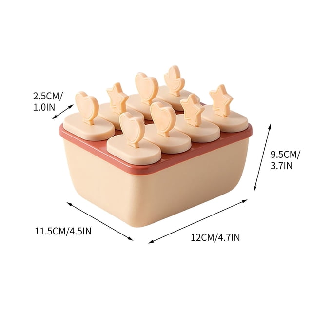 TIMIFIS Ice Cream Mould Creative Large Capacity 8 Popsicles Baby Popsicle Making Tool Reusable Popsicle Making Tool Ice Lattice