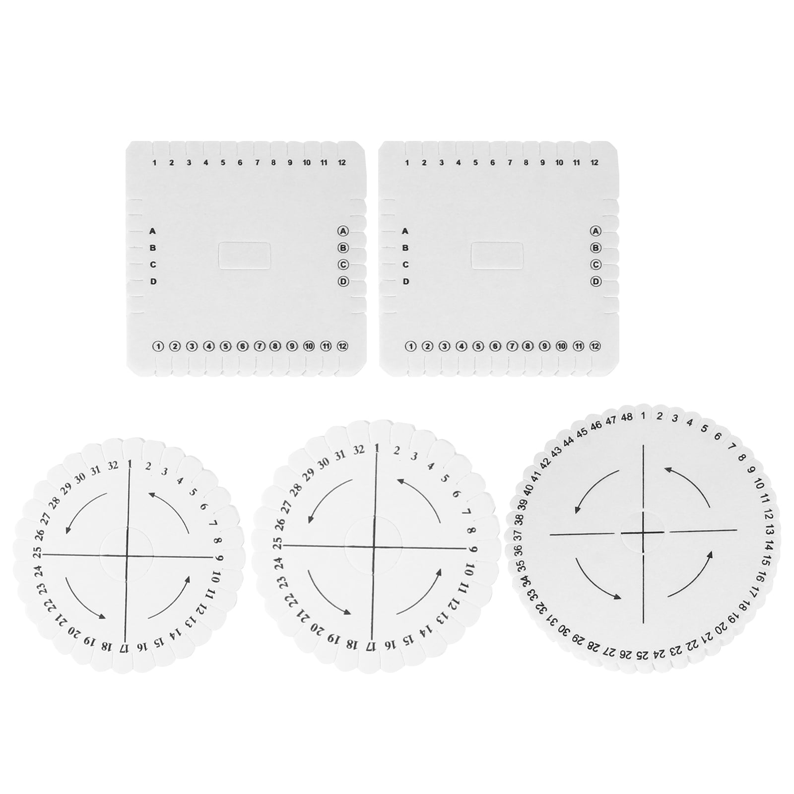 Bestonzon Beading Cord Disc Braiding Board Disc Weaving Supplies