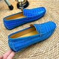 thumbnail image 3 of Men's Casual Loafers Slip On Leather Shoes Lightweight Driving Shoes Moccasins Classic Penny Loafer Flats Boat Shoes Big Size, 3 of 10