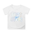 thumbnail image 4 of T-shirt à Manches Courtes pour Tout-Petites Filles, Haut Décontracté à Imprimé de Dessins Animés, Col Ras du Cou pour l'École, Vêtements pour Enfants, Blanc, Taille 4-5T, 4 of 4