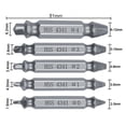 thumbnail image 4 of Extractor de tornillos CUTICAT 5 piezas broca extractora de tornillos dañada, 4 of 8