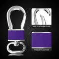 thumbnail image 4 of 4 Pack Metal Keychain Key Clip Hook, Key Rings Key Chain Ring Holder Organizer for Car Key Finder, Black , Rose Gold , Cyan , Violet, 4 of 6