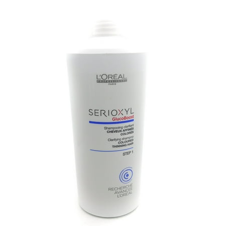 L'Oreal Serioxyl GlucoBoost Clarifying Shampoo Step 1 for colored thinning hair (Best Clarifying Shampoo For Colored Hair)