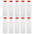 thumbnail image 1 of YOPTOP 10Pcs 500ml Disposable Plastic Empty Bottles Transparent Bottles with Scale, 1 of 6