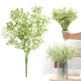 thumbnail image 3 of 1 Pcs Artificial Baby'S Breath Flowers,Plastic Faux Gypsophila With Stems,13.77 Inch Artificial Baby'S Breath Flowers Bouquets,Realistic Artificial Flowers Bouquet For Wedding Party Home Decor,White, 3 of 8