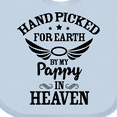 thumbnail image 4 of Inktastic Handpicked for Earth by My Pappy in Heaven with Angel Wings Boys or Girls Baby Bib, 4 of 4