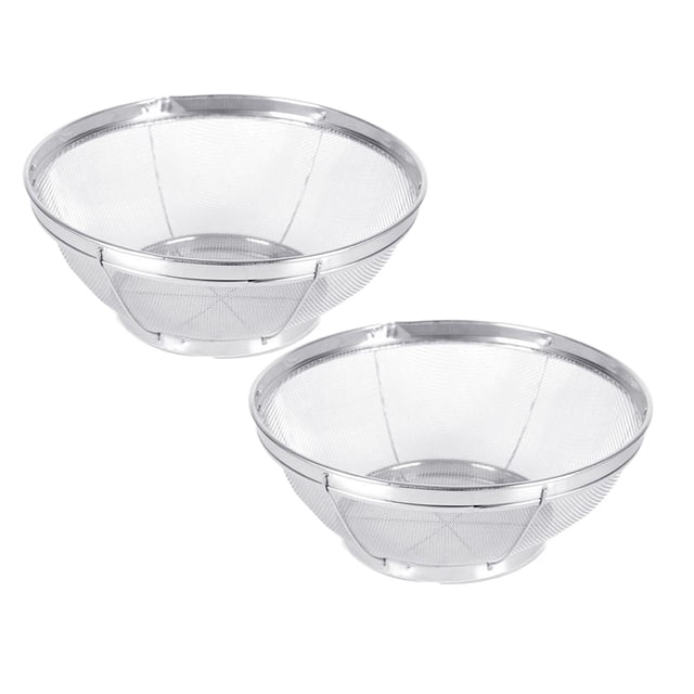 Stainless Steel Mesh Net Strainer Basket Colander To Strain Steam Or Cook Vegetables & Pasta Kitchen Rice Sieve Washing Bowl Food Vegetables Cleaning Strainer Drain Basket