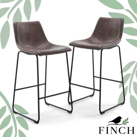 Finch Jackson Bar Stool Set of 2 Brown