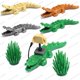 thumbnail image 4 of Bloques de construcción de animales, cocodrilo bebé, piezas de repuesto para ensamblaje de figuras del mundo animal, regalos de Navidad para niños y amigos, juguetes modelo, 4 of 5