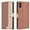 Brown, variant on Wallet Case for iPhone XS Max, RFID Blocking Credit Card Holder, Premium Splice PU Leather Magnetic Clasp Folio Kickstand Flip Shockproof Luxury Cover For iPhone XS Max,Red