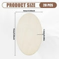 thumbnail image 2 of 20pcs Wooden Oval Cutout 5.9 x 3.5 Inch Unfinished Wooden Blank Slices Crafts Natural Wood Circles DIY Plank Cutout Craft Supplies for Artist Painting Door Hanger Sign Wedding Decor, 2 of 8