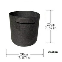 1X Plant Bag,1/2/3/5/7 Gallon Grow-Bag Heavy Thickened Nonwoven Plant Fabric Pot With Handles Clearance Sale
