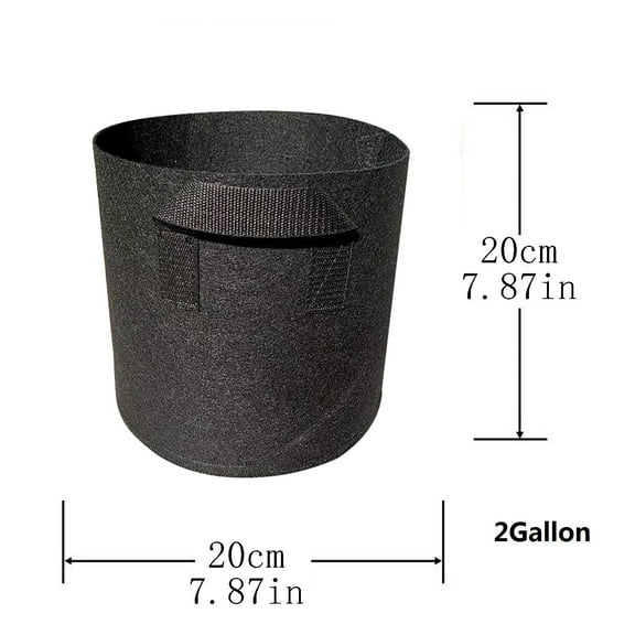 Clearance! Nomeni Plant Pots 1/2/3/5/7 Gallon Grow-Bag Heavy Thickened Nonwoven Plant Fabric Pot with Handles Garden Supplies