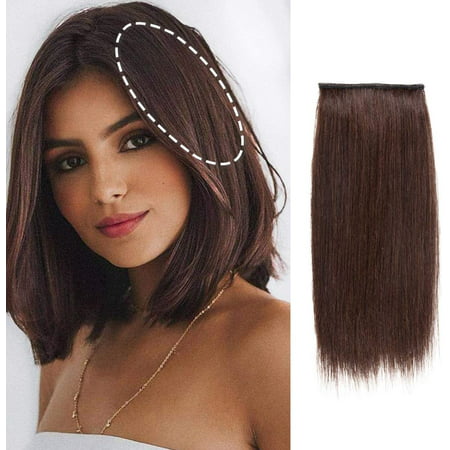 Clip in Hair Extensions Mini Hairpiece for Thinning Hair Silky Straight  Real Remy Human Hair Thickness Weft One Piece Wiglets Hair Pieces Invisible  Hairpin Add Women Men Hair Volume 7.87