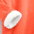 thumbnail image 4 of Womens Blouses Fall Winter Loose Fit Crew Neck Long Sleeve Kimono Drop Shoulder Heart Print Leisure Cotton Tees Blouses(Orange,XL), 4 of 6