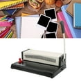 thumbnail image 1 of Binding Machine Punch Multifunctional Loose Leaf Hole Punch Desktop Paper Punching Binding Tool 9.5mm Pitch Maximum Punching Holes 18 Sheets, 1 of 8