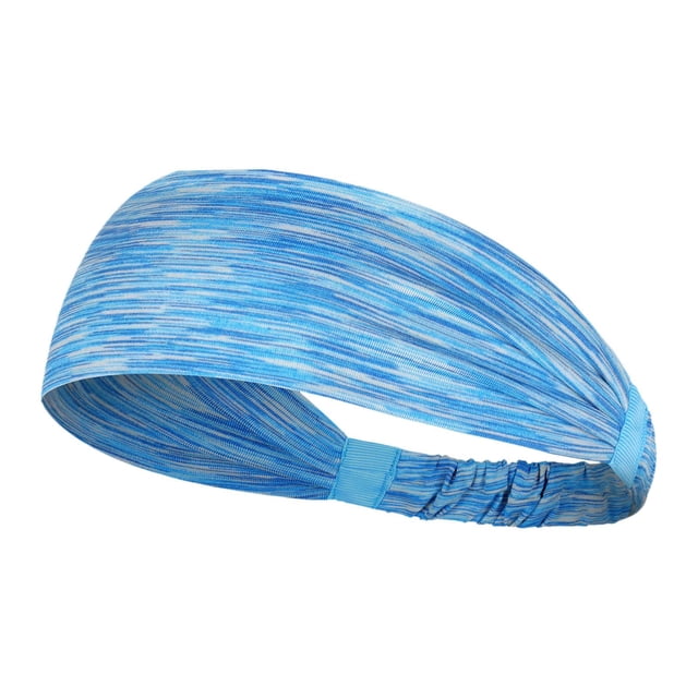 Diademas deportivas elásticas, transpirables, antideslizantes y con absorción de humedad. Azul