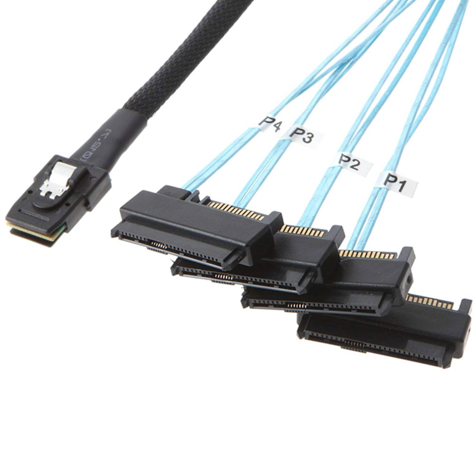 APPLAYERR Mini SAS 36 Pin to 4 SFF-8482 Cable 0.5M SFF 8087 to SATA HDD Data Cable 12GB/s Server Connection 2 Pack